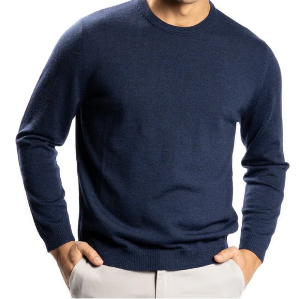 Peter Manning Merino Wool Crewneck Sweater